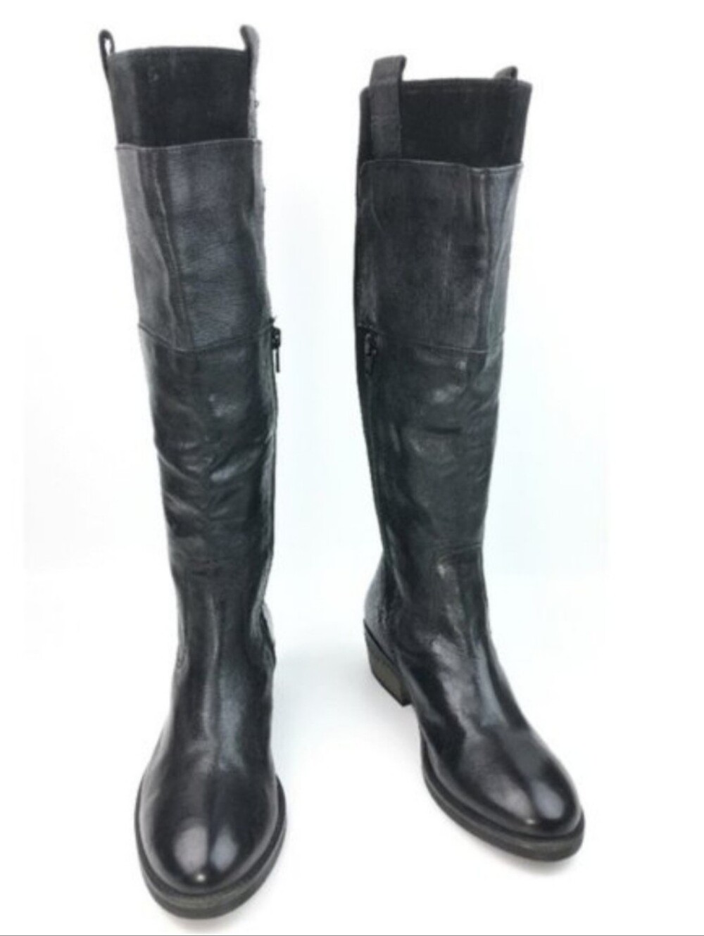 MIA Corey Leather Knee High Pull On Riding Boots - Picture 2 of 6